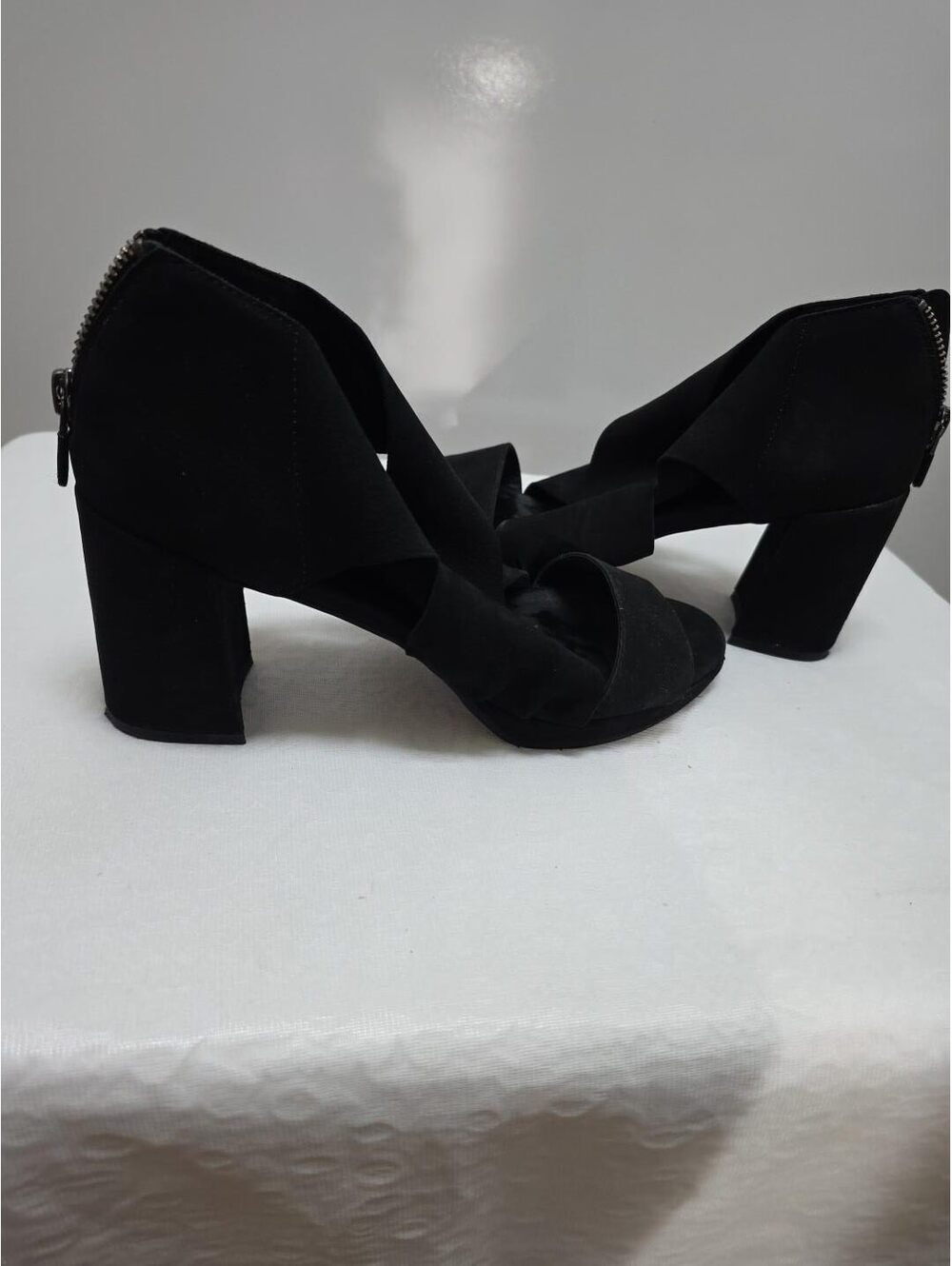 Suede Eileen Fisher heels size 8